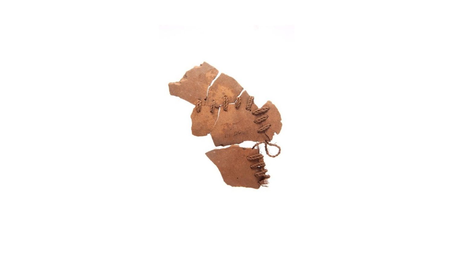 Repaired gourd fragments